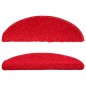vidaXL Alfombras de peldaños de escalera 15 uds rojo 56x17x3 cm vidaXL Alfombras de peldaños de escalera 15 uds rojo 56x17x3 cm