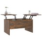 vidaXL Mesa de centro madera contrachapada roble ahumado 80x50x42,5 cm vidaXL Mesa de centro madera contrachapada roble ahumado 80x50x42,5 cm