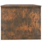 vidaXL Mesa de centro madera contrachapada roble ahumado 80x50x42,5 cm vidaXL Mesa de centro madera contrachapada roble ahumado 80x50x42,5 cm