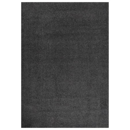 vidaXL Alfombra de pelo largo gris antracita 140x200 cm