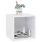 vidaXL Muebles para TV 2 uds madera contrachapada blanco 37x35x37 cm