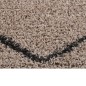 vidaXL Alfombra de pelo largo beige y gris antracita 200x290 cm