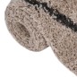 vidaXL Alfombra de pelo largo beige y gris antracita 200x290 cm