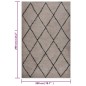 vidaXL Alfombra de pelo largo beige y gris antracita 200x290 cm