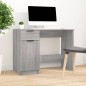 vidaXL Escritorio de madera contrachapada gris Sonoma 100x50x75 cm vidaXL Escritorio de madera contrachapada gris Sonoma 100x50x75 cm