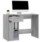 vidaXL Escritorio de madera contrachapada gris Sonoma 100x50x75 cm vidaXL Escritorio de madera contrachapada gris Sonoma 100x50x75 cm