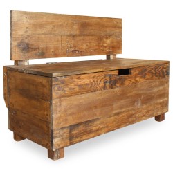 vidaXL Banco de madera maciza reciclada 86x40x60 cm 