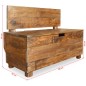 vidaXL Banco de madera maciza reciclada 86x40x60 cm vidaXL Banco de madera maciza reciclada 86x40x60 cm