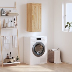 vidaXL Armario de pared madera ingeniería roble Sonoma 34,5x34x90 cm