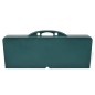 Set plegable camping 1 mesa 4 taburetes aluminio verde claro Set plegable camping 1 mesa 4 taburetes aluminio verde claro