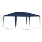 vidaXL Carpa para fiestas azul 4x6 m vidaXL Carpa para fiestas azul 4x6 m