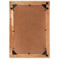 vidaXL Espejo de vidrio y madera maciza de acacia 70x50 cm
