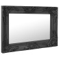 vidaXL Espejo de pared estilo barroco negro 60x40 cm vidaXL Espejo de pared estilo barroco negro 60x40 cm
