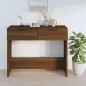 vidaXL Mesa consola madera contrachapada marrón roble 90x36x75 cm vidaXL Mesa consola madera contrachapada marrón roble 90x36x75 cm