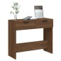 vidaXL Mesa consola madera contrachapada marrón roble 90x36x75 cm vidaXL Mesa consola madera contrachapada marrón roble 90x36x75 cm