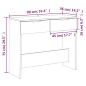 vidaXL Mesa consola madera contrachapada marrón roble 90x36x75 cm vidaXL Mesa consola madera contrachapada marrón roble 90x36x75 cm