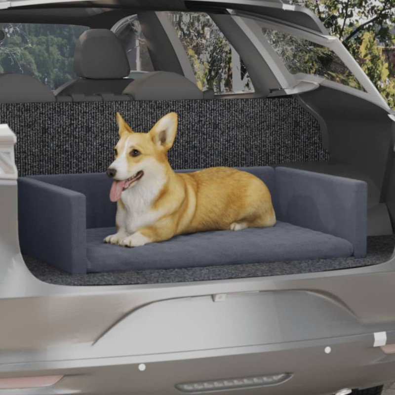 vidaXL Cama de maletero de coche para perros aspecto de lino 110x70 cm vidaXL Cama de maletero de coche para perros aspecto de lino 110x70 cm