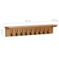 vidaXL Perchero de madera maciza de roble 90x16x16 cm vidaXL Perchero de madera maciza de roble 90x16x16 cm