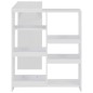 vidaXL Mesa de bar con estantería móvil blanca 138x39x110 cm