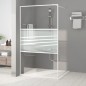 vidaXL Mampara de ducha vidrio ESG transparente blanco 115x195 cm vidaXL Mampara de ducha vidrio ESG transparente blanco 115x195 cm