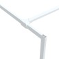 vidaXL Mampara de ducha vidrio ESG transparente blanco 115x195 cm vidaXL Mampara de ducha vidrio ESG transparente blanco 115x195 cm