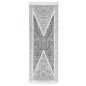 vidaXL Alfombra de algodón negra y gris 100x300 cm vidaXL Alfombra de algodón negra y gris 100x300 cm