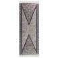 vidaXL Alfombra de algodón negra y gris 100x300 cm vidaXL Alfombra de algodón negra y gris 100x300 cm