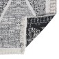 vidaXL Alfombra de algodón negra y gris 100x300 cm vidaXL Alfombra de algodón negra y gris 100x300 cm