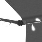 vidaXL Toldo manual retráctil con LED gris antracita 350 cm vidaXL Toldo manual retráctil con LED gris antracita 350 cm