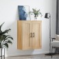vidaXL Armario de pared madera ingeniería roble Sonoma 69,5x34x90 cm vidaXL Armario de pared madera ingeniería roble Sonoma 69,5x34x90 cm