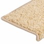 vidaXL Alfombras de peldaños de escalera 15 uds marrón 65x21x4 cm vidaXL Alfombras de peldaños de escalera 15 uds marrón 65x21x4 cm