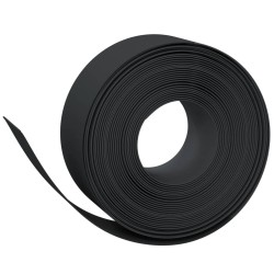 vidaXL Bordura de jardín polietileno negro 10 m 20 cm