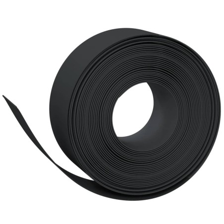 vidaXL Bordura de jardín polietileno negro 10 m 20 cm