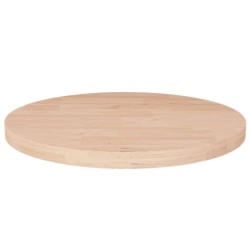 vidaXL Superficie de mesa redonda madera de roble sin tratar Ø50x2,5cm