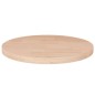 vidaXL Superficie de mesa redonda madera de roble sin tratar Ø50x2,5cm vidaXL Superficie de mesa redonda madera de roble sin tratar Ø50x2,5cm