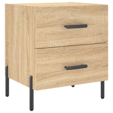 vidaXL Mesita de noche madera de ingeniería roble Sonoma 40x35x47,5 cm