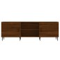 vidaXL Mueble de TV madera de ingeniería roble marrón 150x30x50 cm