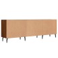 vidaXL Mueble de TV madera de ingeniería roble marrón 150x30x50 cm