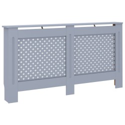 vidaXL Cubierta para radiador MDF gris antracita 152x19x81,5 cm