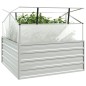vidaXL Arriate con invernadero plateado 100x100x85 cm vidaXL Arriate con invernadero plateado 100x100x85 cm