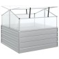 vidaXL Arriate con invernadero plateado 100x100x85 cm vidaXL Arriate con invernadero plateado 100x100x85 cm