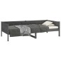 vidaXL Sofá cama madera maciza de pino gris 80x200 cm vidaXL Sofá cama madera maciza de pino gris 80x200 cm