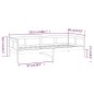vidaXL Sofá cama madera maciza de pino gris 80x200 cm vidaXL Sofá cama madera maciza de pino gris 80x200 cm