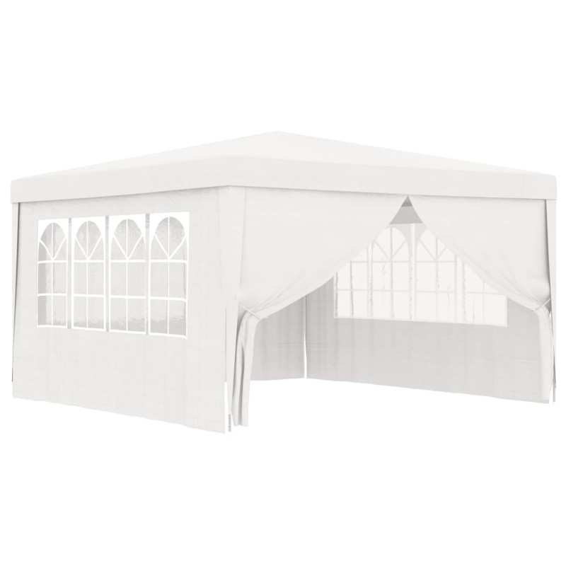 vidaXL Carpa profesional para fiestas con paredes blanco 90 g/m² 4x4 m vidaXL Carpa profesional para fiestas con paredes blanco 90 g/m² 4x4 m