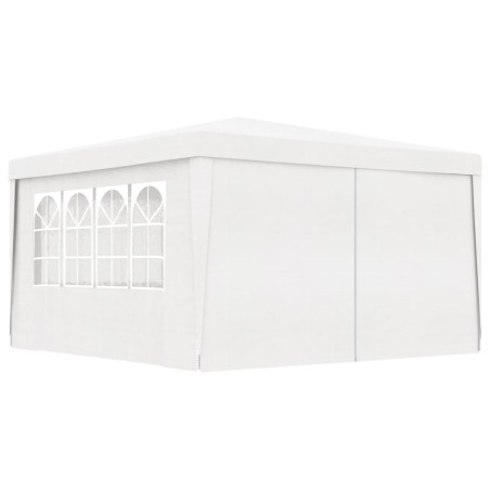 vidaXL Carpa profesional para fiestas con paredes blanco 90 g/m² 4x4 m