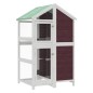 vidaXL Casita para pájaros madera maciza pino color moca 97x81x152 cm vidaXL Casita para pájaros madera maciza pino color moca 97x81x152 cm