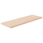 vidaXL Tabla de estantería madera maciza roble sin tratar 60x20x1,5 cm