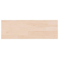 vidaXL Tabla de estantería madera maciza roble sin tratar 60x20x1,5 cm