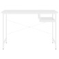 vidaXL Escritorio para ordenador de MDF y metal blanco 105x55x72 cm vidaXL Escritorio para ordenador de MDF y metal blanco 105x55x72 cm