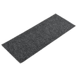 vidaXL Alfombrilla autoadhesiva escalera 15 uds gris 60x25 cm